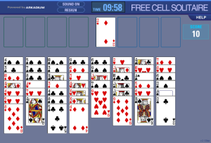FreeCell (Dois baralhos) \ Jogos de paciência Panoidl ENTERTAINMENT